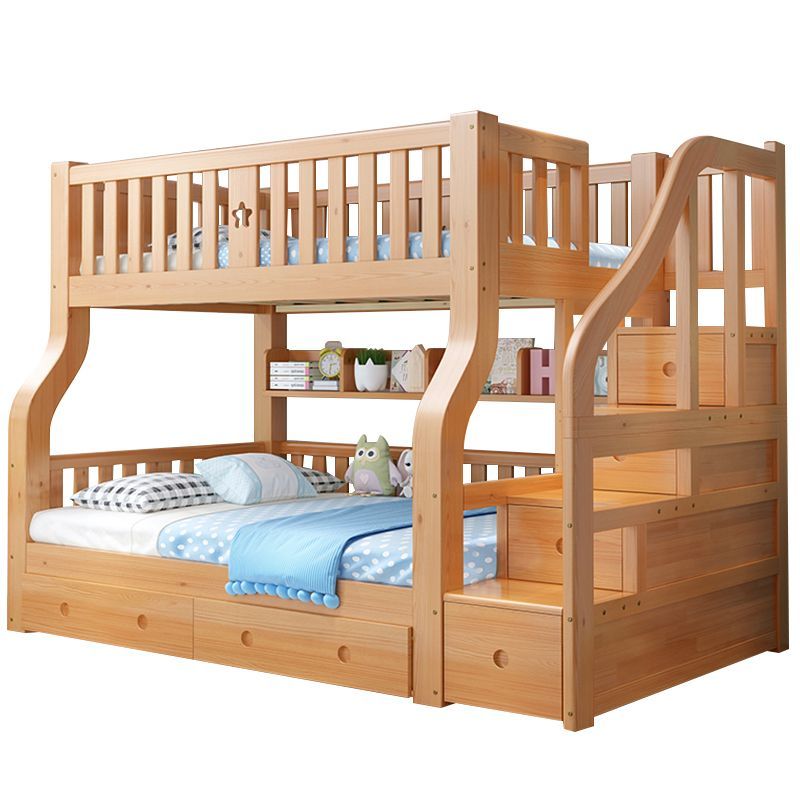 上下鋪床實木床子母床加粗二層高低床兒童床成年人上下床現代簡約