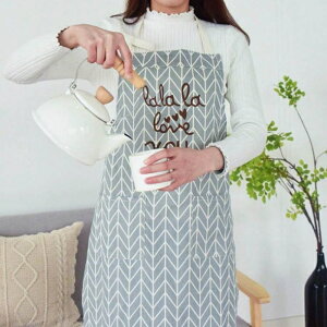 [Hare.D] 日式 棉麻圍裙 工作 廚房 烘培 家務整理 家居 布藝 素雅