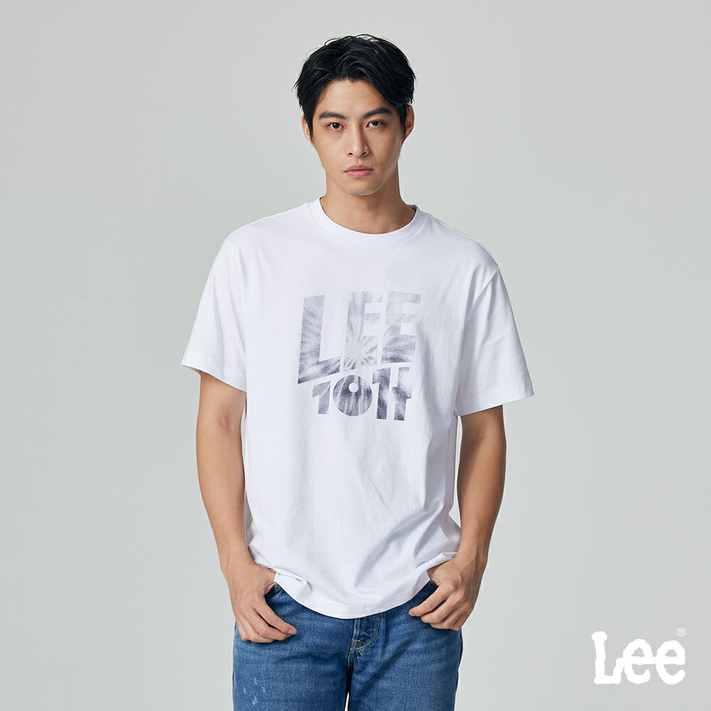 Lee 男款 寬鬆版 大LEE 101+ 印花 短袖T恤 | 101+