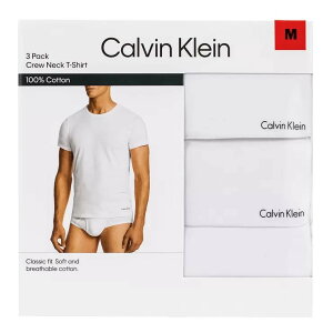 【10%點數回饋】Calvin Klein 男純棉短袖上衣三件組