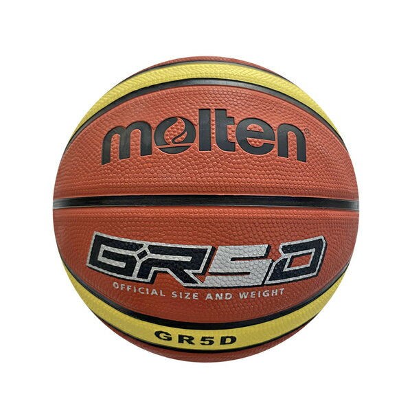 Molten [BGR5D-YBW] 籃球 5號 兒童 室外 小學 彈力 耐用 橡膠 深溝 12片貼 棕黃