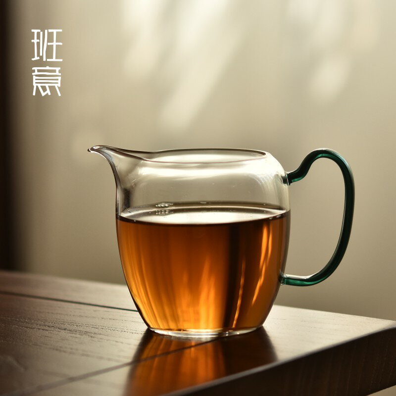 班意公道杯玻璃高透出口分茶器茶海茶道公杯功夫茶具臺灣耐熱茶杯