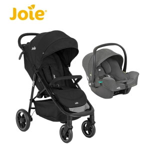 奇哥Joie Litetrax™ 時尚運動推車-黑色｜ i-Snug™2 嬰兒提籃汽座【六甲媽咪】