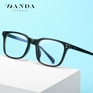 新款TR90防藍光眼鏡柳丁方框學生平光鏡男女士電腦眼鏡防藍光5025419