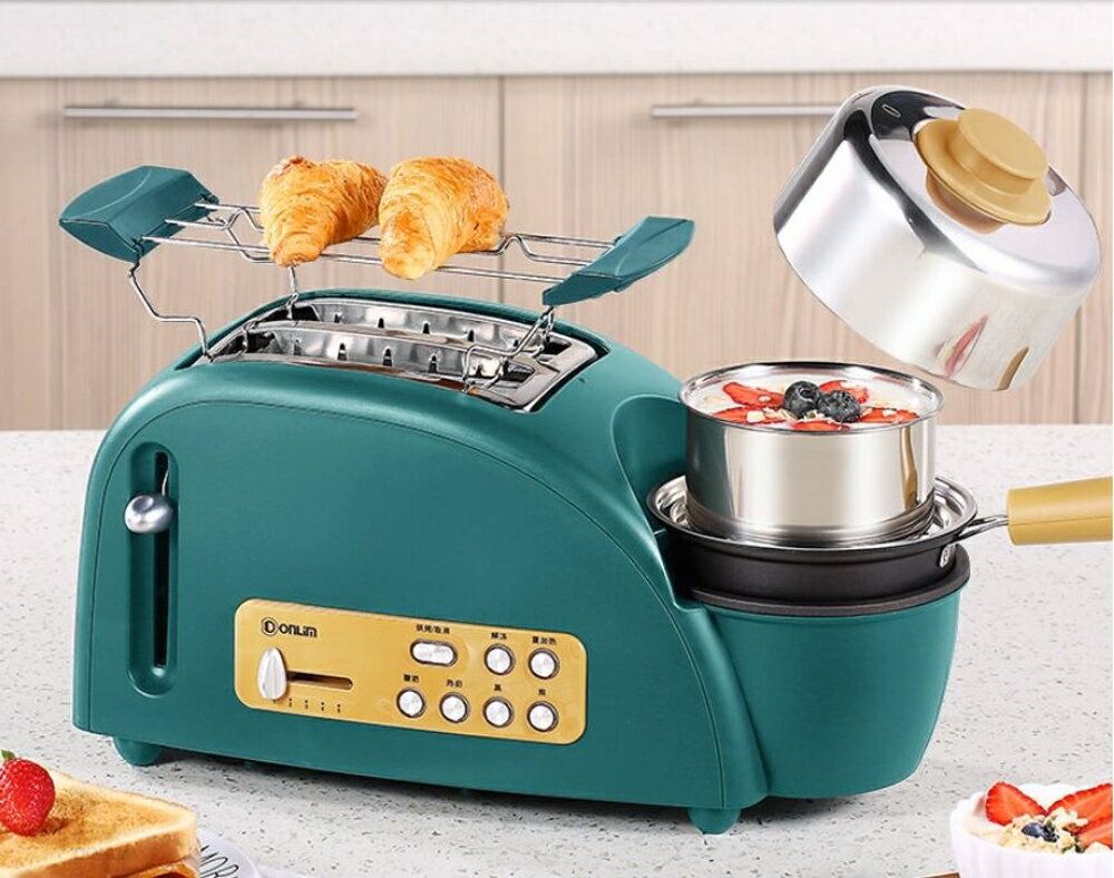 麵包機 東菱烤面包機家用迷妳多功能全自動吐司機煎煮蒸蛋機多士爐早餐機 mks阿薩布魯