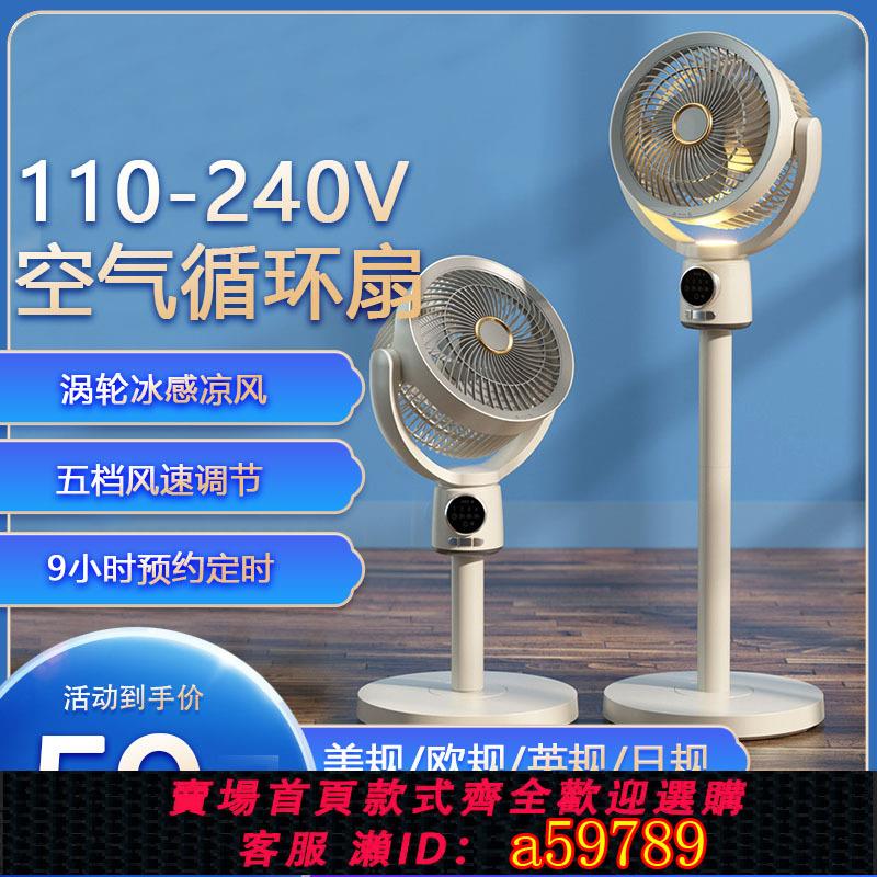 【臺灣公司 可打統編】110V美規空氣循環扇落地風扇家用USB充電臺式立式大風力靜音風扇