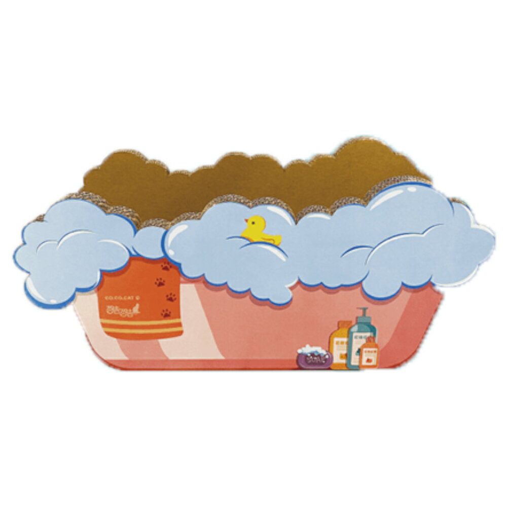 【富樂屋】酷酷貓COCOCAT 浴缸 貓抓版 100%台灣製紙箱貓抓板 0