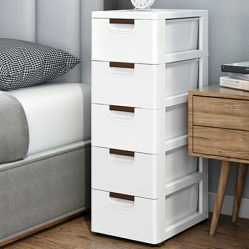 免運 收納箱 簡約床頭柜置物架現代收納柜簡易臥室床邊收納箱盒迷你小型儲物柜