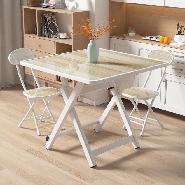 【免運】折疊餐桌家用小戶型簡易桌子出租屋飯桌現代簡約小方桌便攜折疊桌
