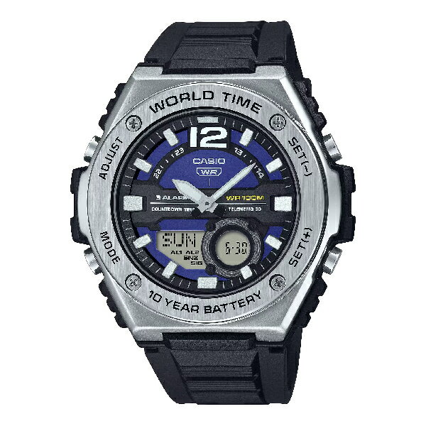 CASIO 卡西歐 MWQ-100-2AV 高雅氣質時尚潮流腕錶 藍面 50.6mm｜樂天全館特惠中★指定刷卡回饋10%
