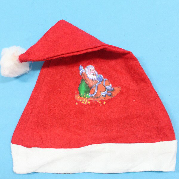 印花兒童聖誕帽 印花不織布兒童聖誕帽(兒童專用)/一包12頂入{定20}~5601
