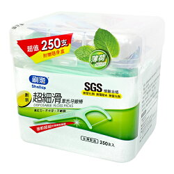 刷樂超細滑潔舌牙線棒(薄荷味)250支入【愛買】