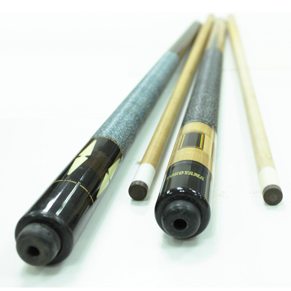 YOKOYAMA 進階手工撞球桿 NO.4【台灣製造】杆尾為鑲花崁入