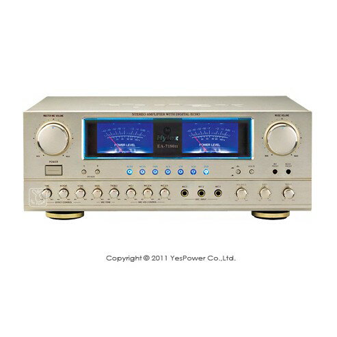 EA-7180Ⅱ Hylex 數位式迴音AV混音擴大機/280W+280W/音量自動預控/遙控功能/一年保固/臺灣製造