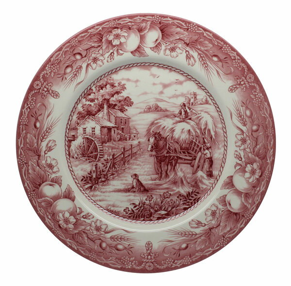 英國Royal Stafford 老英國格蘭風情系列- 28cm 彩繪盤(歸來)