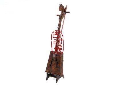 【樂器模型-馬頭琴-21.0*5.4*3.2cm-比例1:5-1款/組】高檔居家裝飾 蒙古民族 馬頭琴創意擺件 袖珍 迷你樂器 模型-38007