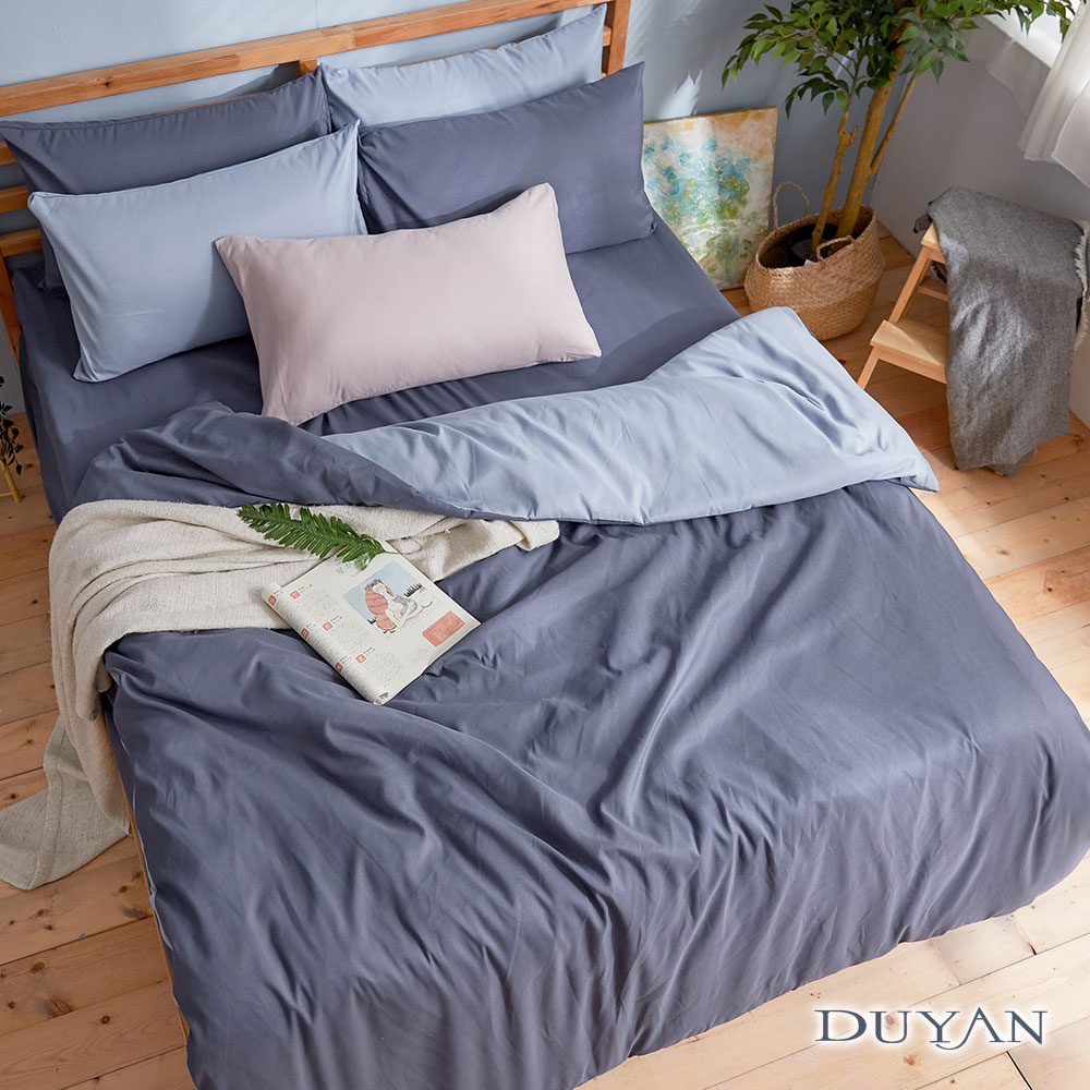 床包被套組(鋪棉兩用被套) 芬蘭撞色設計 多款任選 單人/雙人/加大 台灣製 9