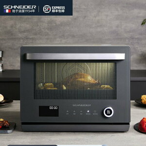 施耐德微蒸烤一體機 32L家用臺式變頻微波爐 蒸烤箱家用多功能臺301