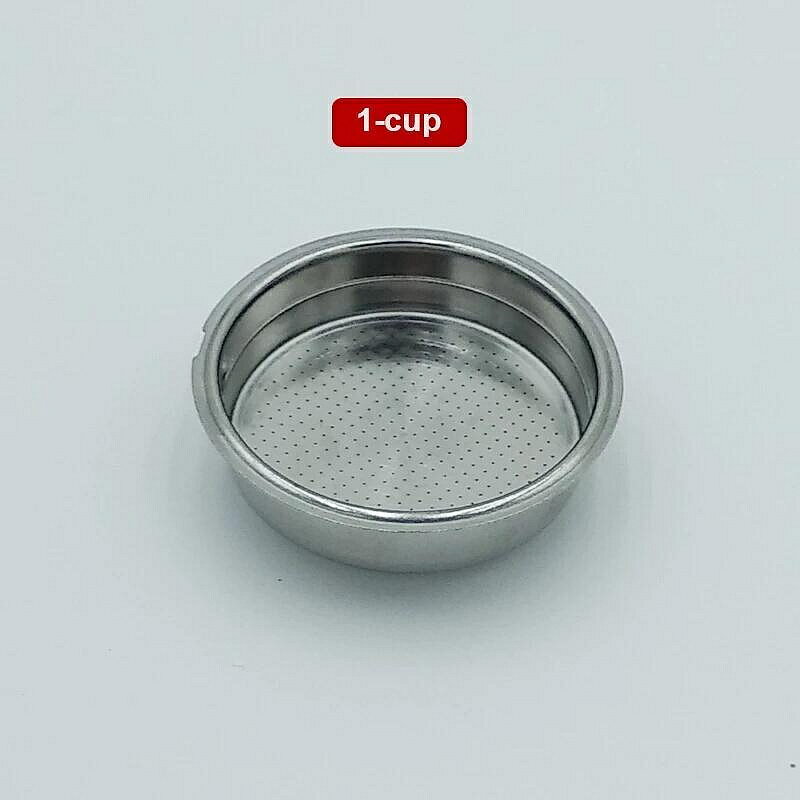 （咖啡用品與配件）[] 51 mm濃縮咖啡機過濾器 咖啡師工具 實木手柄，咖啡濾杯，容量約 7克