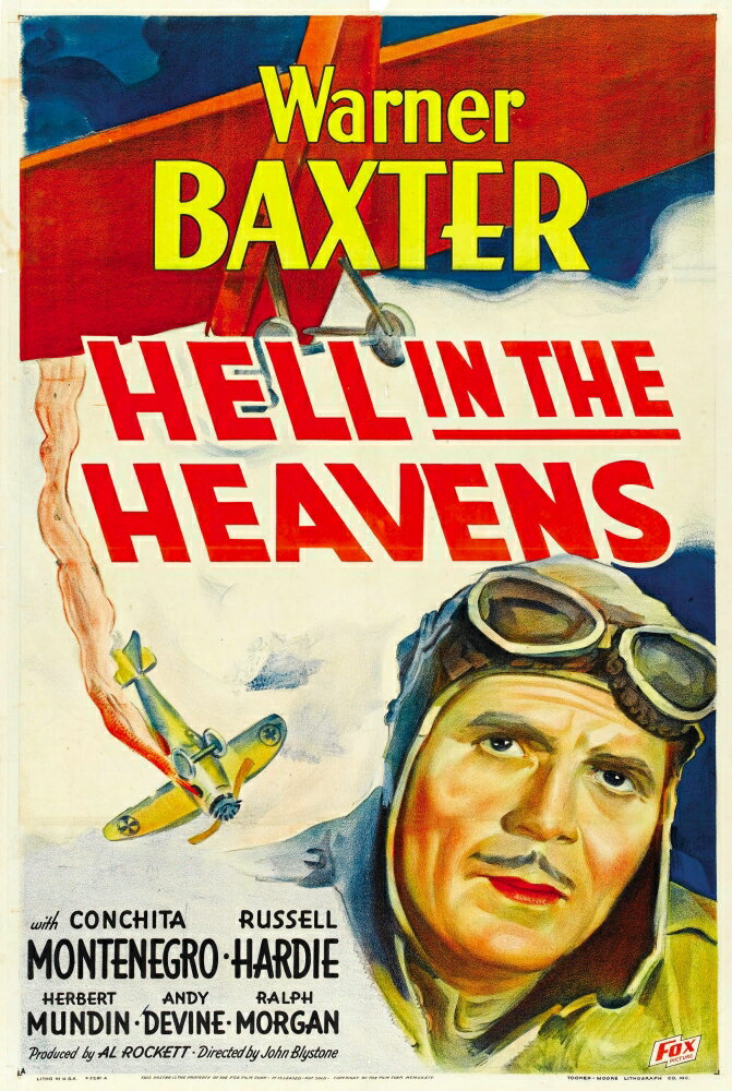 Posterazzi: Hell In The Heavens Warner Baxter 1934 Tm And Copyright Ô ...