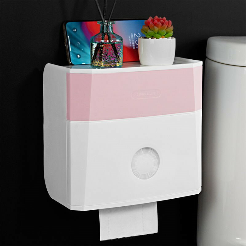 衛生間紙巾盒免打孔抽卷紙盒洗手間紙巾架浴室家用廁所用品置物架