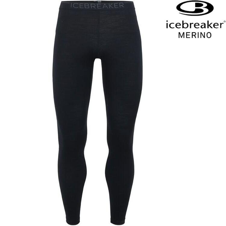 Icebreaker Oasis BF200 男款貼身保暖長褲/美麗諾羊毛內搭褲 104369 001 黑