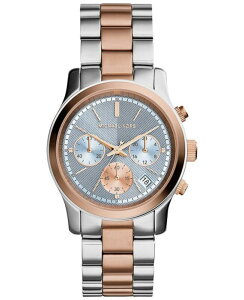 『Marc Jacobs旗艦店』美國代購 Michael Kors 炫麗時尚色調玫瑰金銀雙色系腕錶
