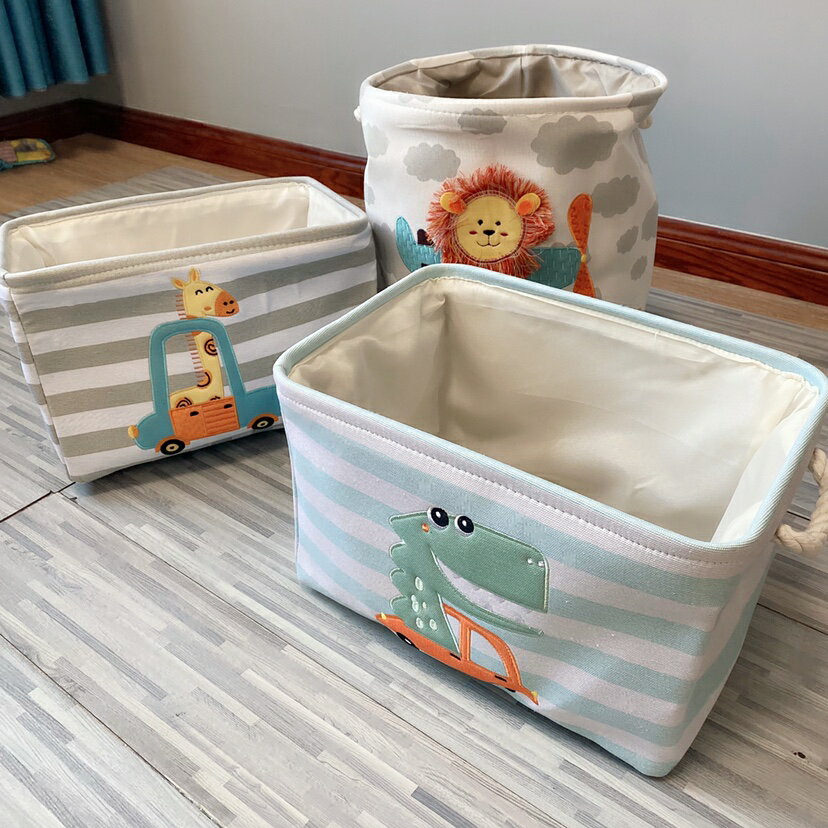 北歐臟衣籃家用臟衣服收納筐布藝雜物衣簍可折疊裝寶寶玩具收納桶