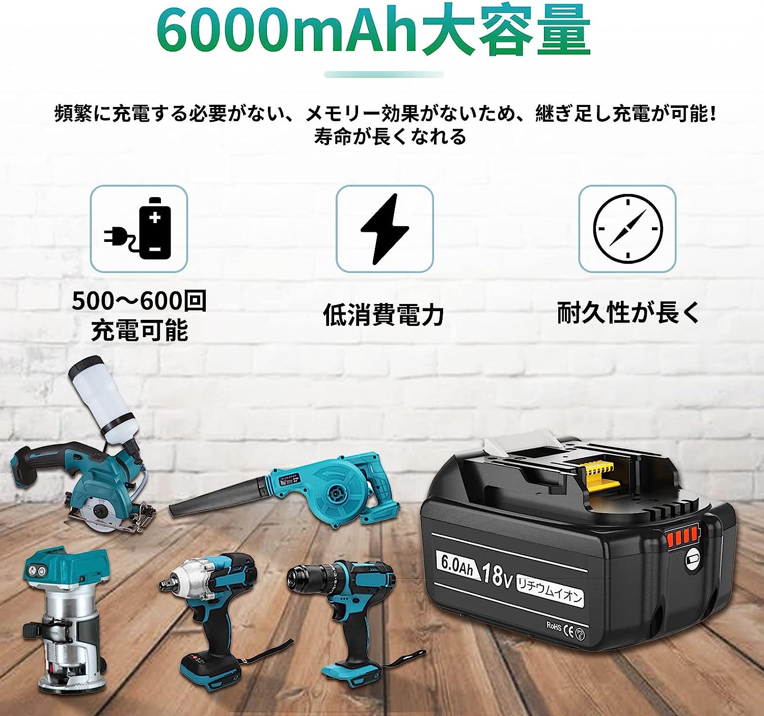 日本代購】VANKO 鼓風機吹葉機18V 電池BL1860B兩組YN-8010 紅色| 阿尼