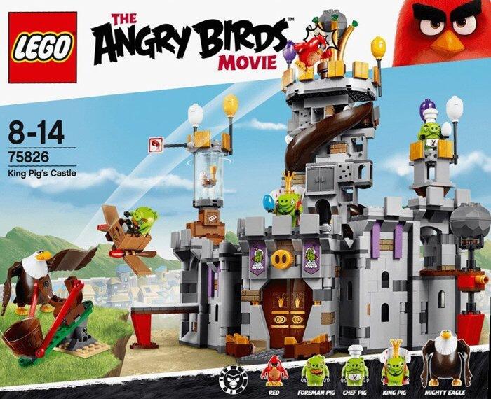 ☆勳寶玩具舖【現貨】LEGO 樂高 ANGRY BIRDS 系列  75826 憤怒鳥 豬大王的城堡