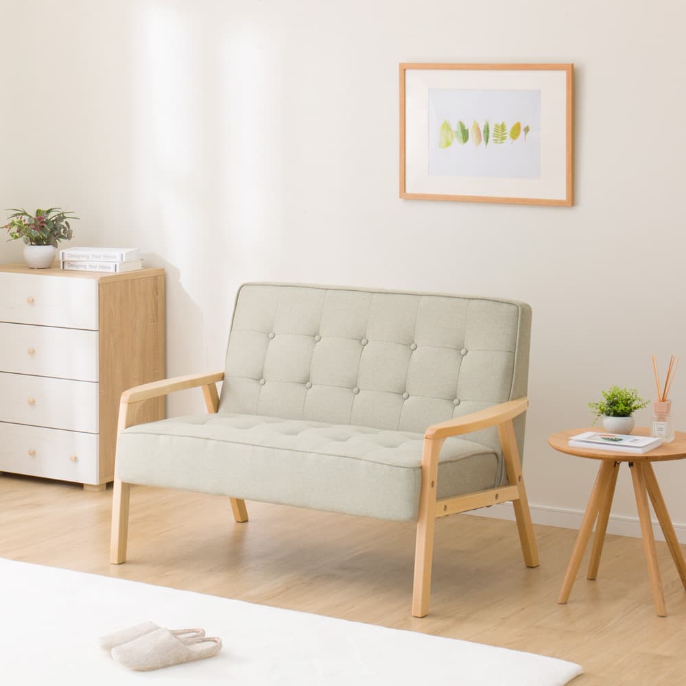 ◆布質2人用沙發 LUCCHI2 YG(NA) NITORI宜得利家居