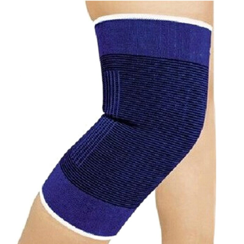 【免運】可開發票 針織戶外登山藍色護膝護腿運動保暖護具體育用品