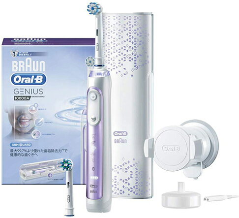 BRAUN【日本代購】德國百靈Oral-B 電動牙刷Genius 10000-蘭花紫 0