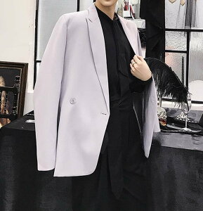 FINDSENSE G6 韓國時尚 設計師百搭寬鬆氣質雙排扣西裝外套