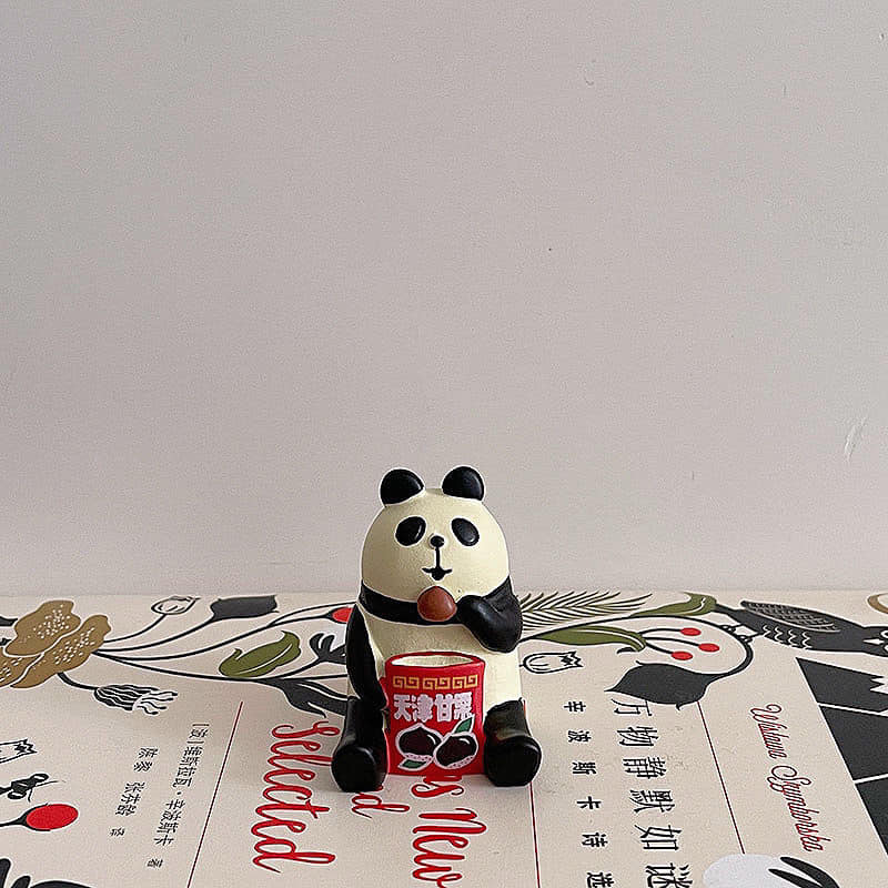 日式好天氣跟好朋友野餐貓 治癒系可愛日式小擺件桌面裝飾品 6