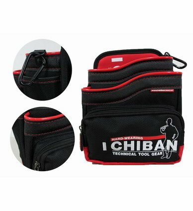 I CHIBAN 紅色拉鍊工具釘袋 JK2005 /18x15x23cm【領券滿額再折千8/31止】