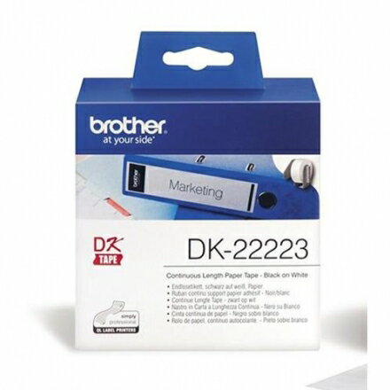 BROTHER DK-22223原廠連續標籤帶 50mm 白底黑字