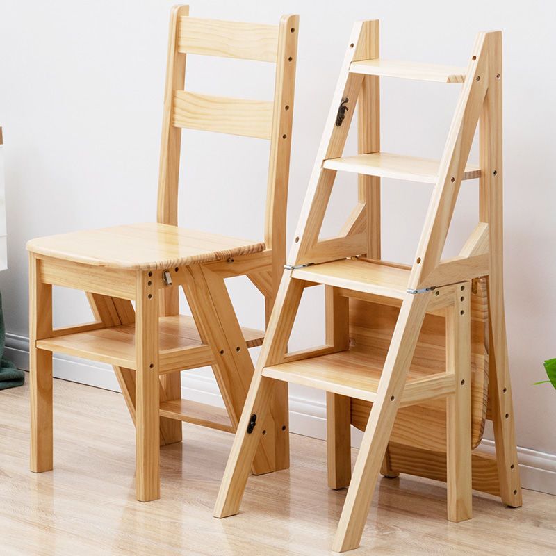 【全館八折】椅子 凳子 椅凳 折疊椅 實木梯子家用折疊梯椅凳子兩用椅子室內登高踏板樓梯多功能人字梯
