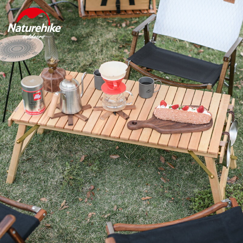 NH挪客戶外折疊桌椅套裝便攜式蛋卷桌自駕游車載野餐露營燒烤桌子