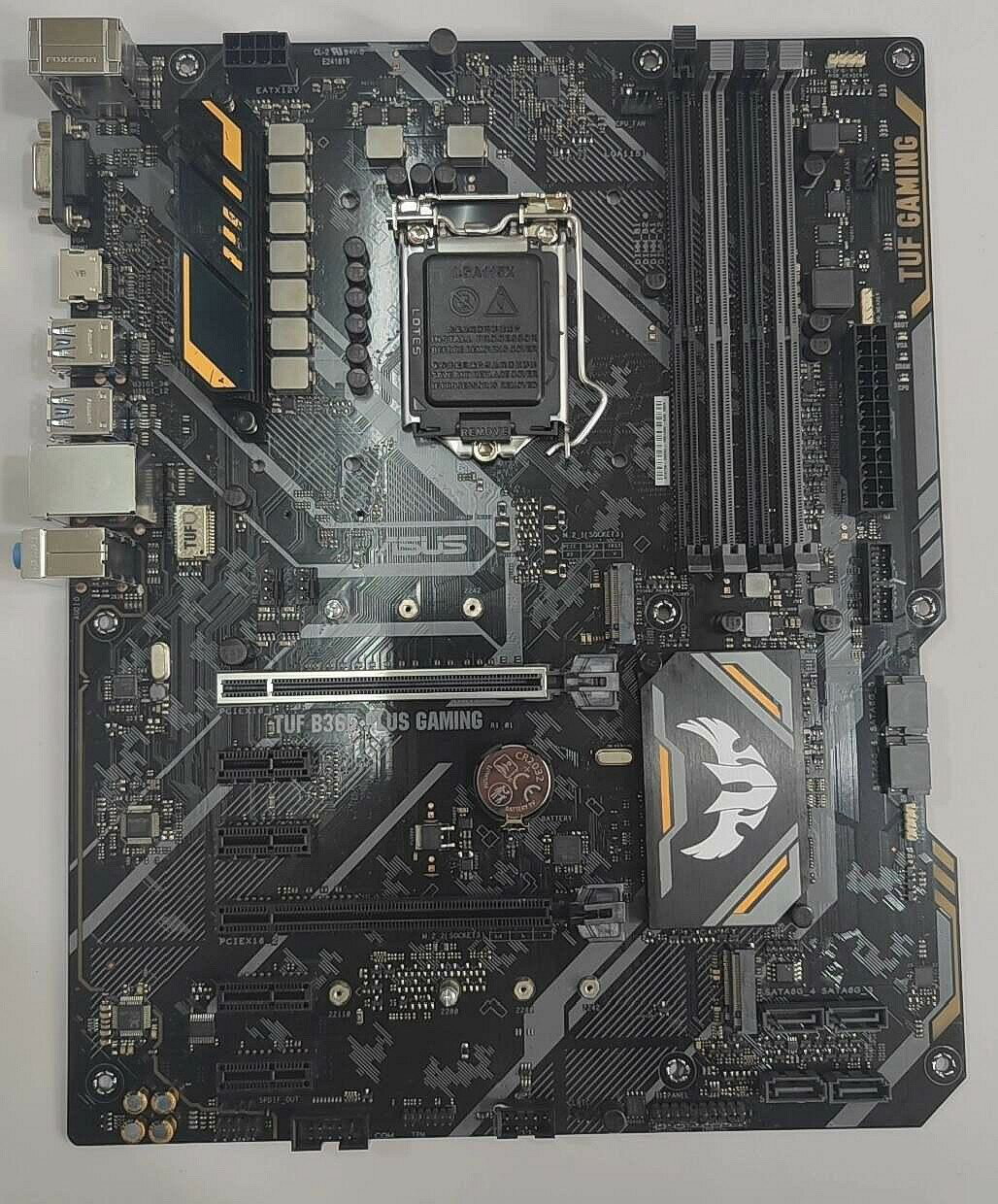 附發票 華碩 TUF B365-PLUS GAMING 電競主機板 支援1151針腳 89代CPU HDMI雙M.2介面 DDR4記憶體 含擋板