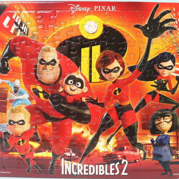 INCREDIBLES2 超人特攻隊2拼圖 100片拼圖 QFA42/一個入{促120}(大方形/加厚) 幼兒卡通拼圖 MIT製~京甫正版授權