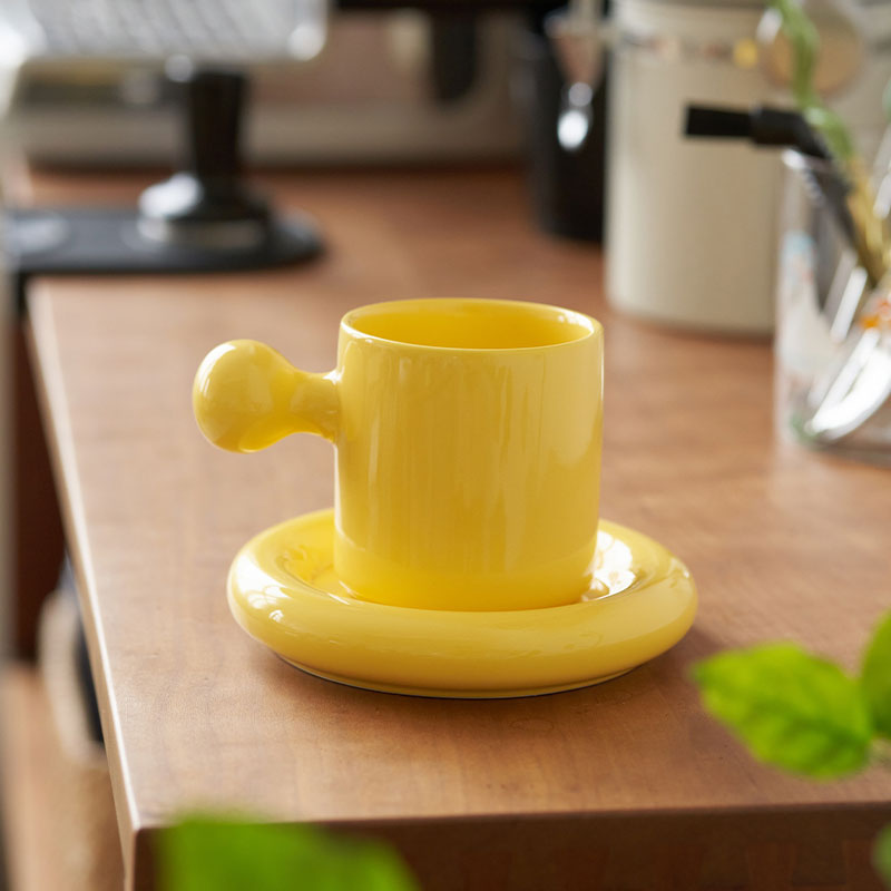 咖啡杯子高檔精致高顏值咖啡杯碟拿鐵濃縮咖啡水杯套裝輕奢