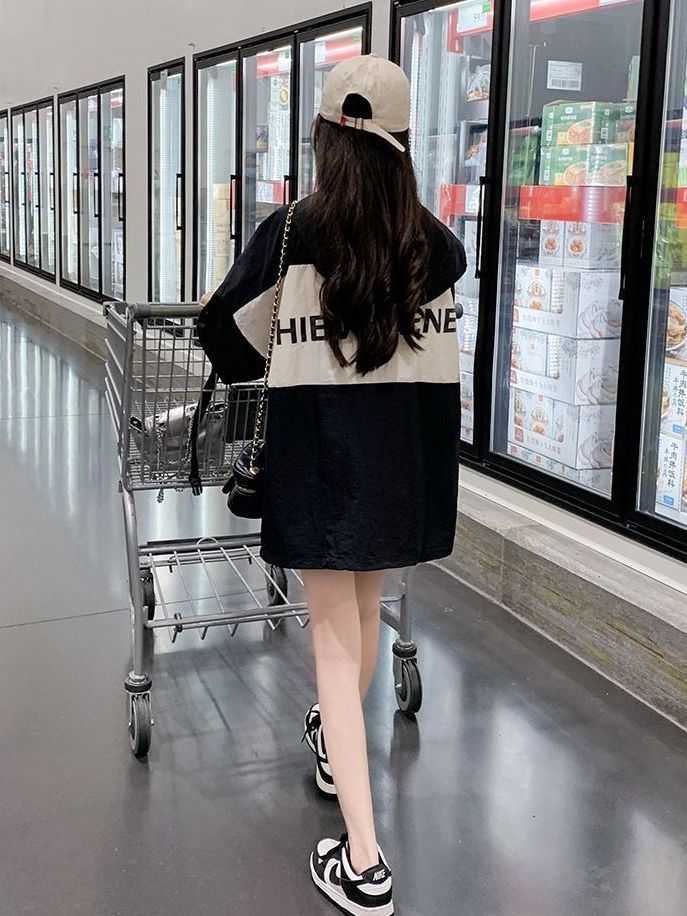 風衣中長款休閒薄款外套女韓版百搭寬松學生大碼輕薄防曬服潮夏季新款