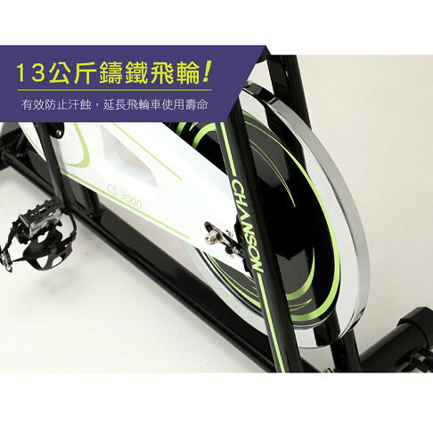 本島免運到府安裝 強生 台灣製造 母親節優惠 CS-3000 飛輪 有氧 健身車【大自在運動休閒精品店】 4