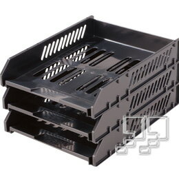 台灣聯合 A4三層公文架 (顏色隨機) BH553 【九乘九購物網】