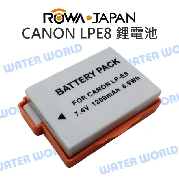 ROWA 樂華 CANON BP-LPE8 LPE8 LP-E8 鋰電池 電池【一年保固】【中壢NOVA-水世界】【APP下單4%點數回饋】