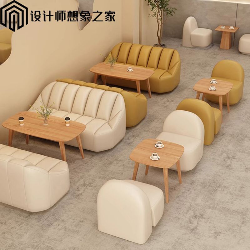 廠家直銷 免運 咖啡店桌椅 奶茶店桌椅 桌椅組合 咖啡廳桌椅奶茶店休閑沙發卡坐甜品店烘焙店休息區洽談沙發可定製特惠/開立發票 特價出清 Z1106