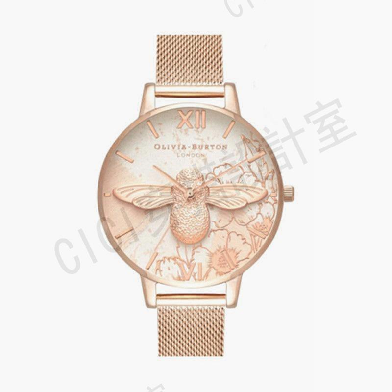 OliviaBurton手錶女防水3D小蜜蜂英國小眾學生時尚禮物女士手錶【亞德機械五金家居】 5