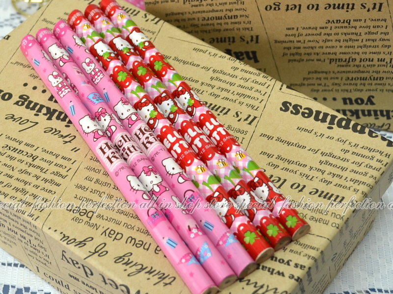 商品比價】正版授權HOLLO KITTY 凱蒂貓大三角鉛筆3入附削鉛筆器學齡前 