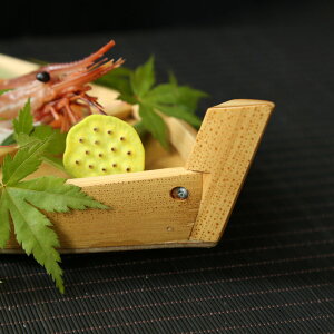 竹餐具 竹盤子日料壽司盤 特色餐廳籃子 刺身船型 生魚片龍船